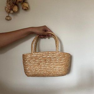Vintage Natural Woven Bag